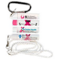 Breast Cancer Awareness SPF 15 Therapeutic Lip Balm with Carabiner